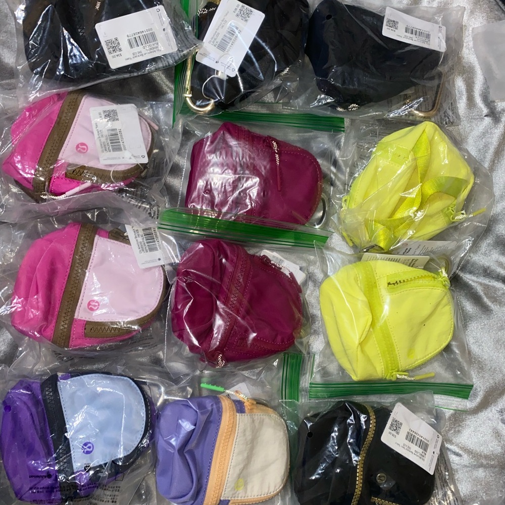 lululemon athletica assorted colorful key & card holders - Picture 2 of 16